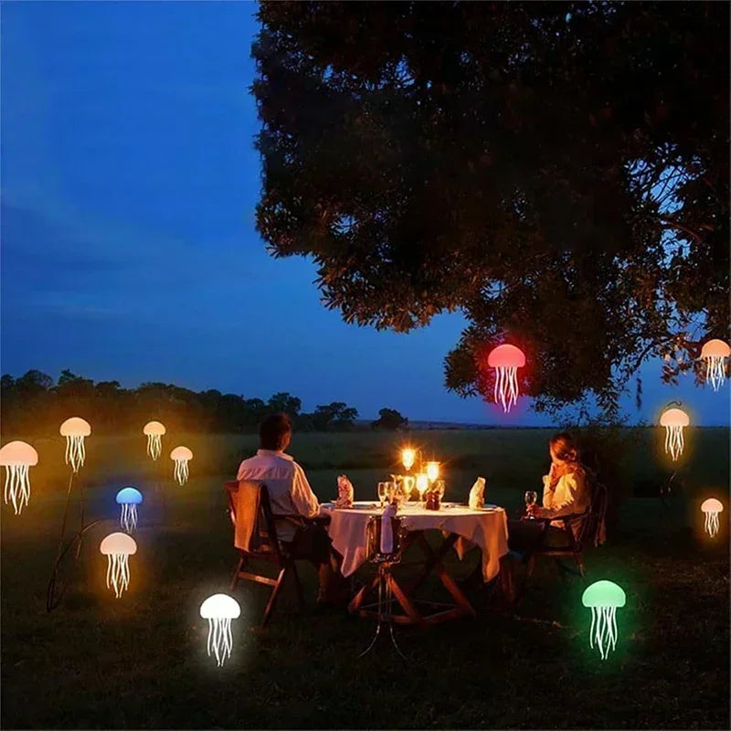 🪼 Cute LED Jellyfish Night Light – Rechargeable Mood Lamp