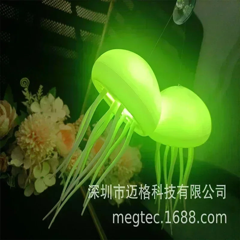 🪼 Cute LED Jellyfish Night Light – Rechargeable Mood Lamp