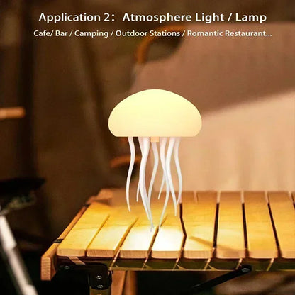 🪼 Cute LED Jellyfish Night Light – Rechargeable Mood Lamp