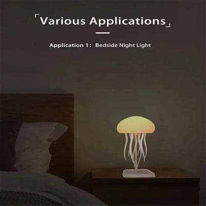 🪼 Cute LED Jellyfish Night Light – Rechargeable Mood Lamp